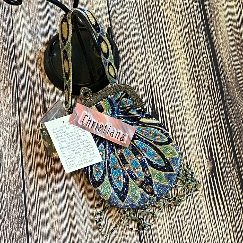 Christiana hand beaded vintage opera bag!